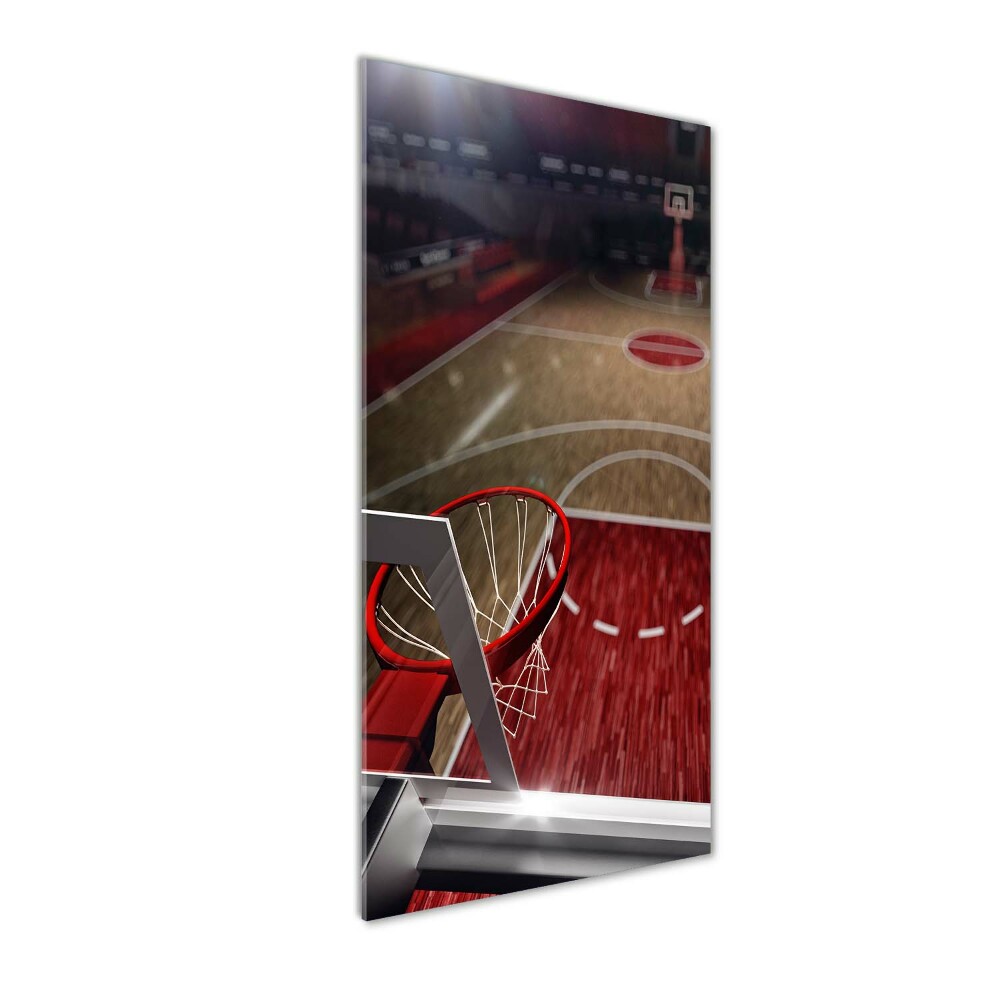Vertikální Fotoobraz na skle Hřiště basketbal