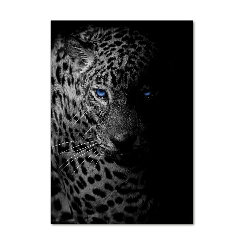 Vertikální Foto-obraz fotografie na skle Leopard