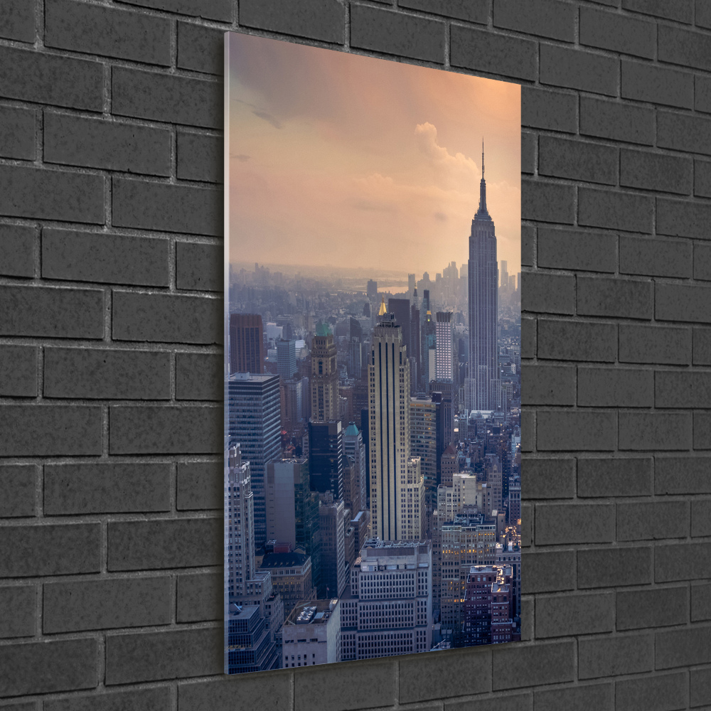 Vertikální Fotoobraz na skle Manhatttan Nový York