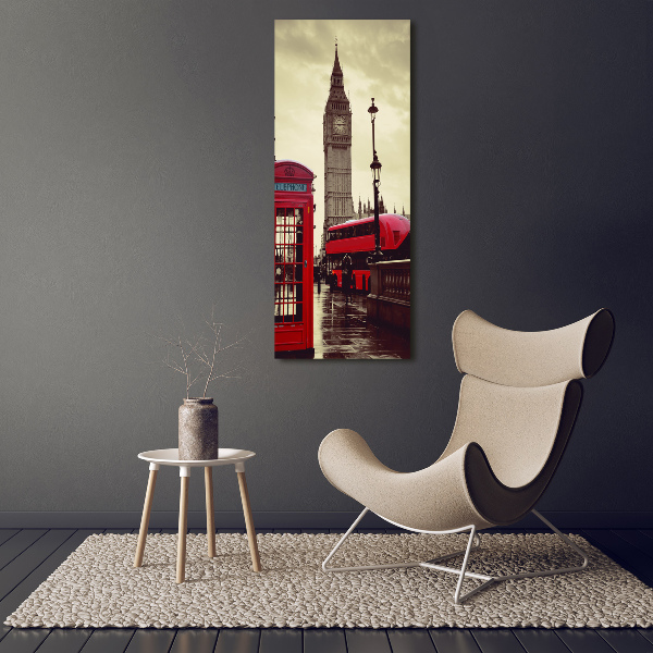 Vertikální Foto obraz fotografie na skle Big Ben Londýn