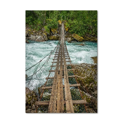 Vertikální Foto obraz sklo tvrzené Visací most