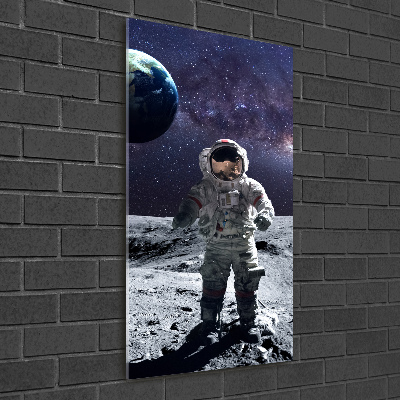 Vertikální Foto obraz sklo tvrzené Astronauta