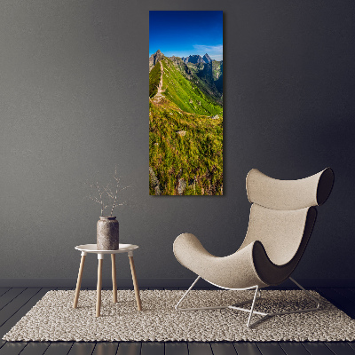 Vertikální Fotoobraz skleněný na stěnu do obýváku Tatry