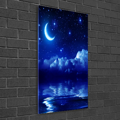 Vertikální Foto obraz sklo tvrzené Noční nebe