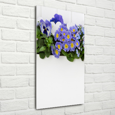 Vertikální Foto obraz skleněný svislý Fialové květiny