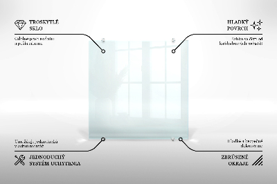 Panel za kuchyňskou linku průhledný