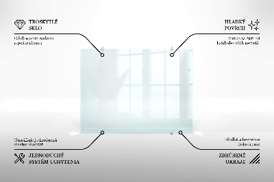 Panel za kuchyňskou linku průhledný