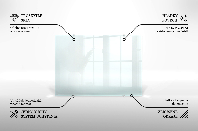 Panel za kuchyňskou linku průhledný