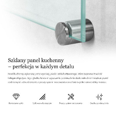 Panel za kuchyňskou linku průhledný