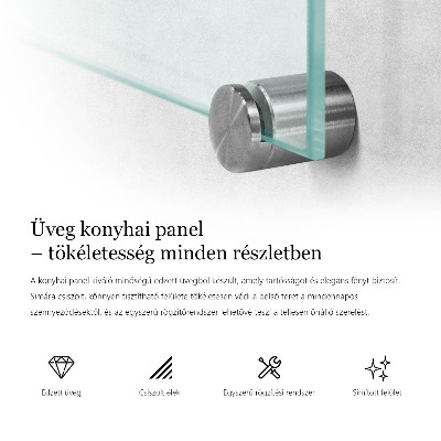 Panel za kuchyňskou linku průhledný