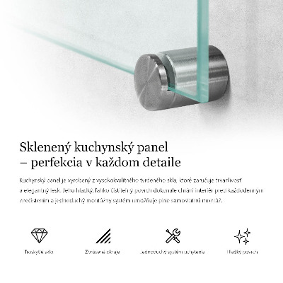 Panel za kuchyňskou linku průhledný
