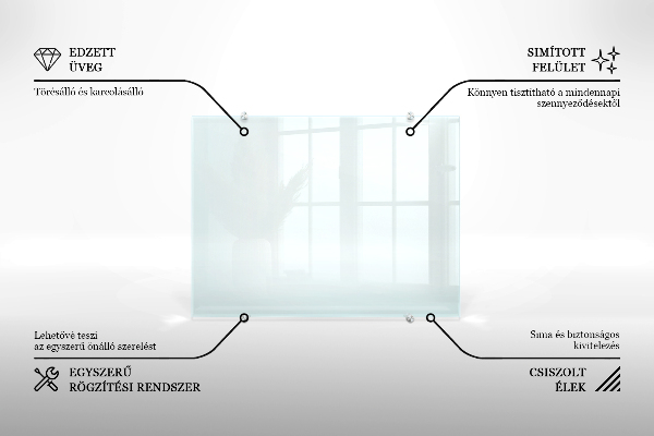 Panel za kuchyňskou linku průhledný