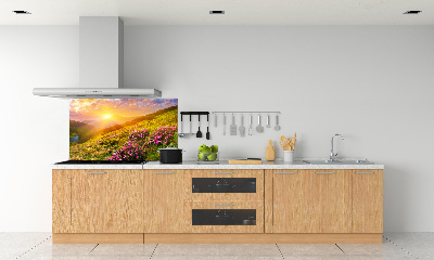 Panel do kuchyně Západ slunce hory