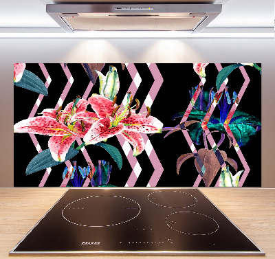 Panel do kuchyně Tropická lilie
