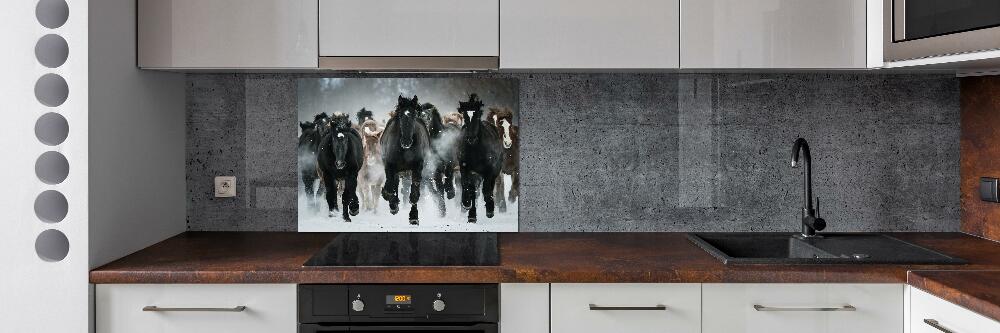 Panel do kuchyně Koně ve cvalu