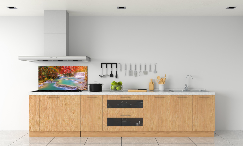 Skleněný panel do kuchyně Kaskáda