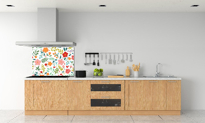 Panel do kuchyně Květiny ilustrace