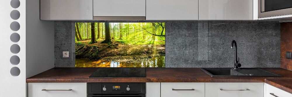Panel do kuchyně Sluneční paprsky les