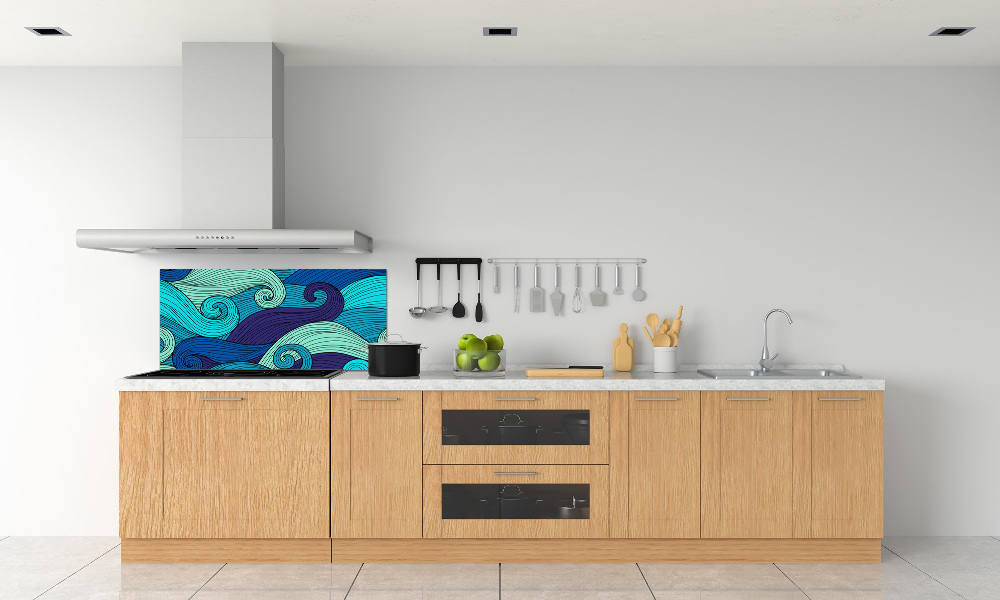 Panel do kuchyně Abstraktní vlny