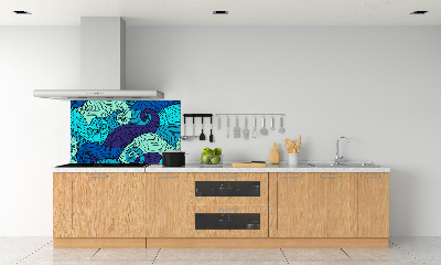 Panel do kuchyně Abstraktní vlny