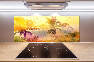 Panel do kuchyně Barevné palmy
