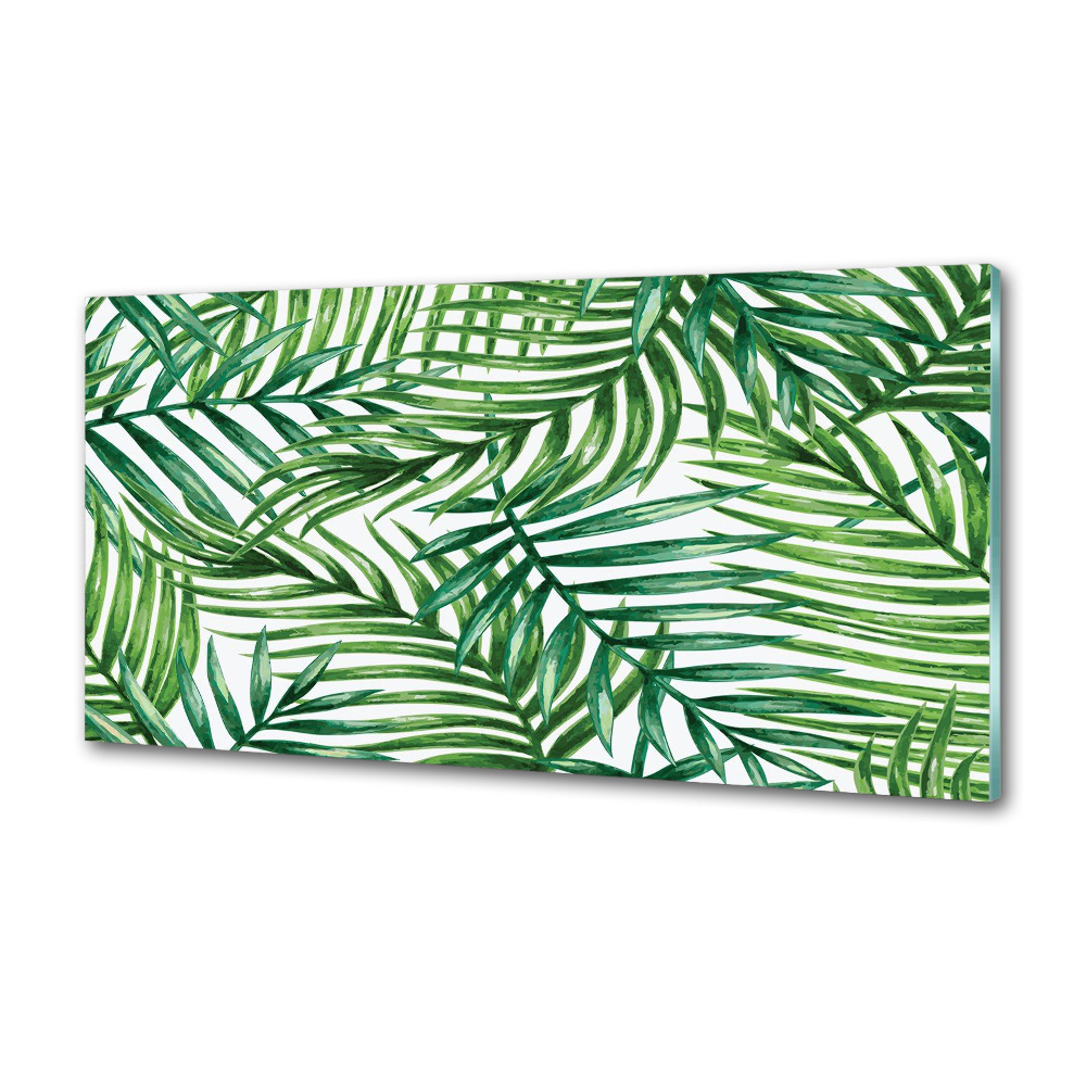 Dekorační panel sklo Listí palmy