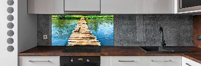Panel do kuchyně Dřevěný most