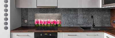 Panel do kuchyně Růžové tulipány
