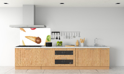 Skleněný panel do kuchyně Zmrzlina