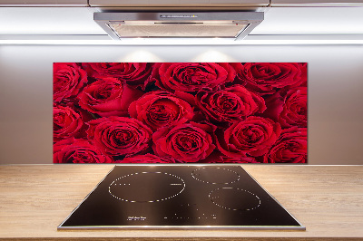 Skleněný panel do kuchyně Růže