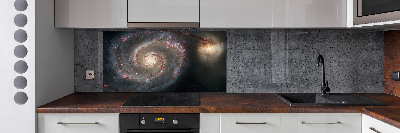 Skleněný panel do kuchynské linky Mlhovina