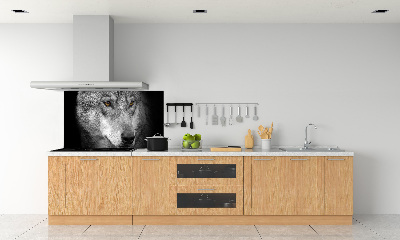 Skleněný panel do kuchyně Vlk