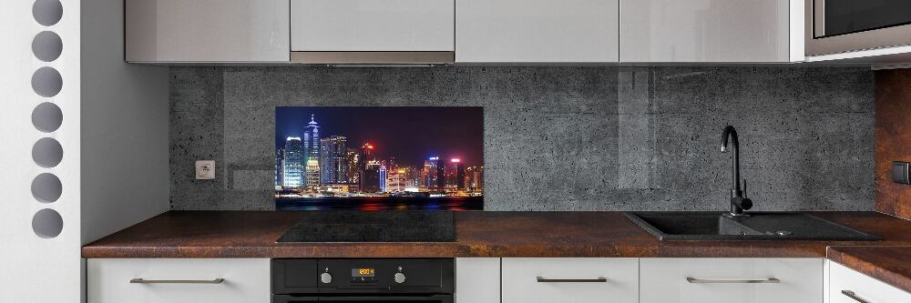 Panel do kuchyně Noční Hongkong