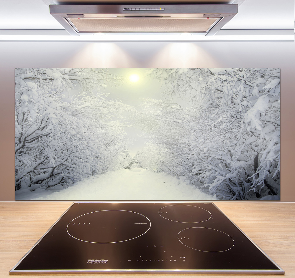 Panel do kuchyně Hezký zimní les