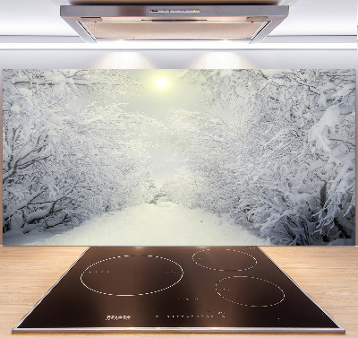 Panel do kuchyně Hezký zimní les