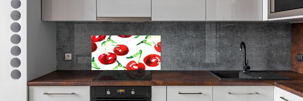 Skleněný panel do kuchyně Višně