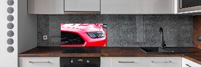 Panel do kuchyně Červený Mustang