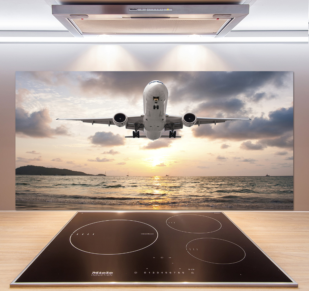 Panel do kuchyně Letadlo and mořem