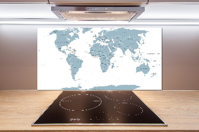 Panel do kuchyně Politická mapa