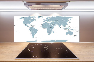 Panel do kuchyně Politická mapa