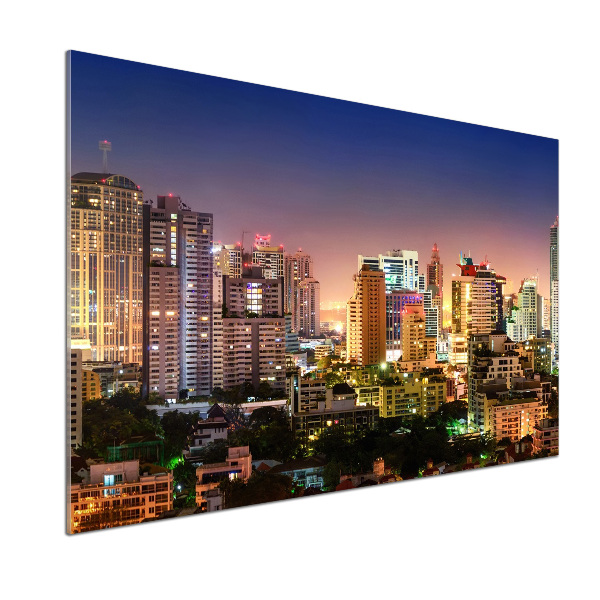 Dekorační panel sklo Noční Bangkok