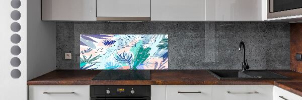 Panel do kuchyně Tropické listí