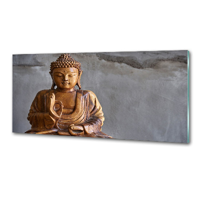 Panel do kuchyně Dřevěný budha