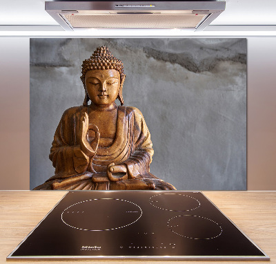 Panel do kuchyně Dřevěný budha