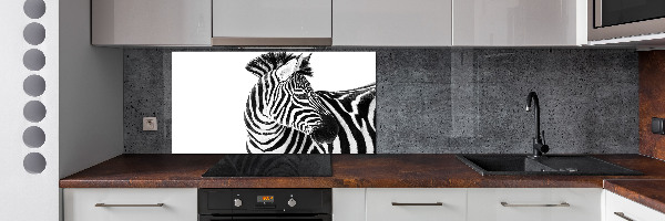 Panel do kuchyně Zebra ve sněhu