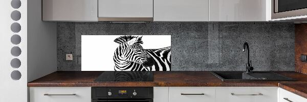 Panel do kuchyně Zebra ve sněhu