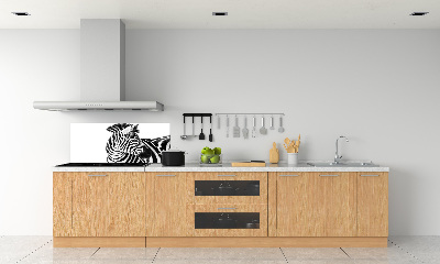 Panel do kuchyně Zebra ve sněhu