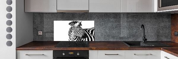 Panel do kuchyně Zebra ve sněhu
