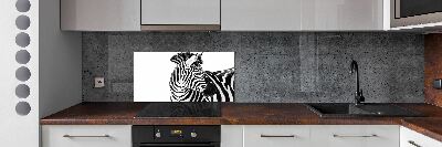 Panel do kuchyně Zebra ve sněhu