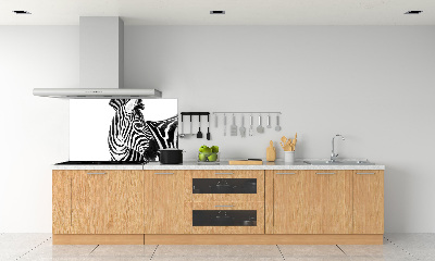Panel do kuchyně Zebra ve sněhu